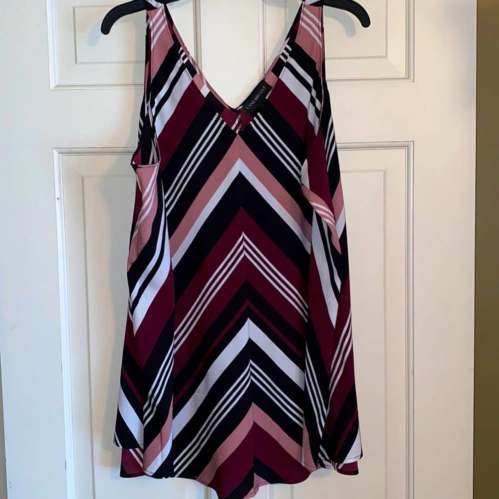 Lane Bryant chevron stripe top